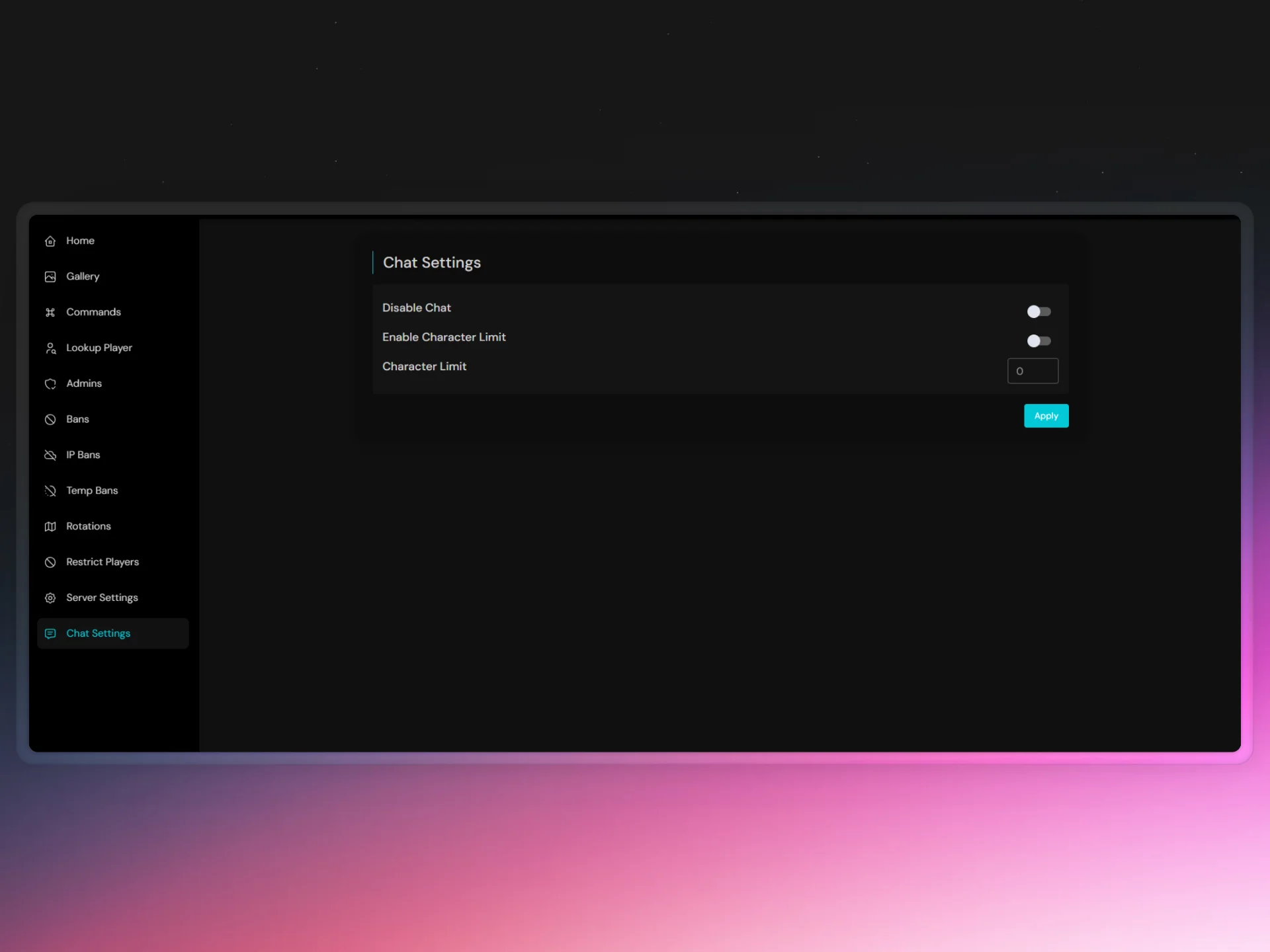 Chat Settings