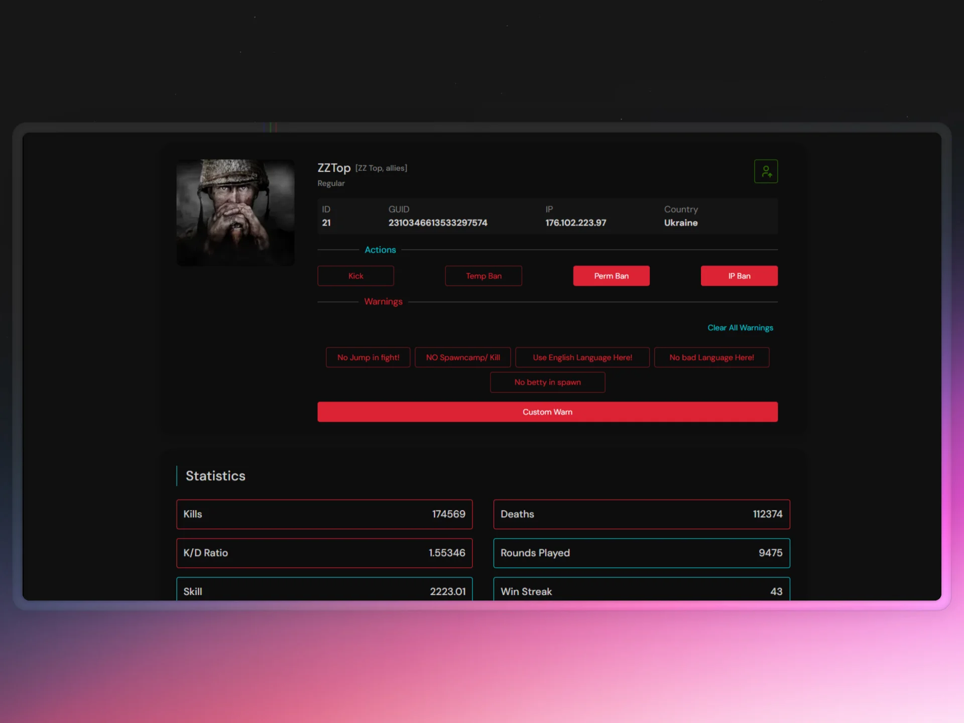 Player Information