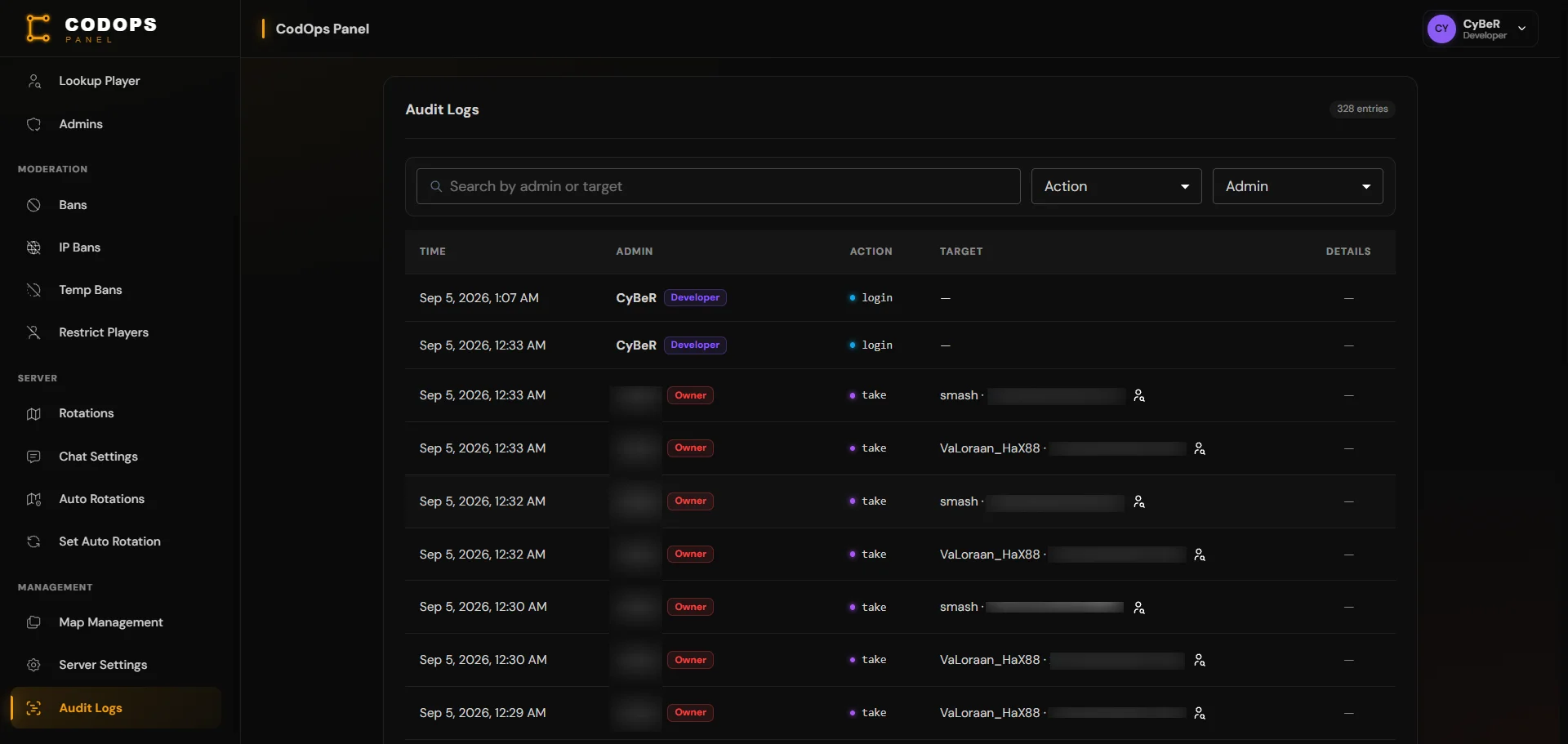 Audit Logs