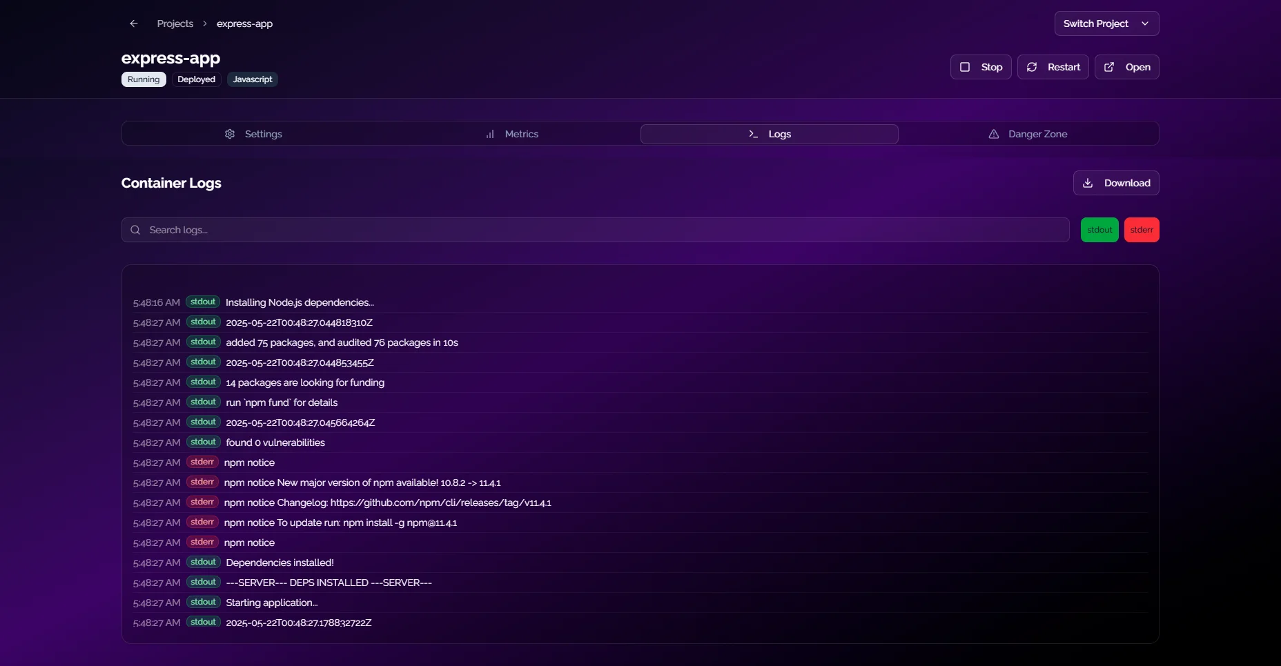 System Logs