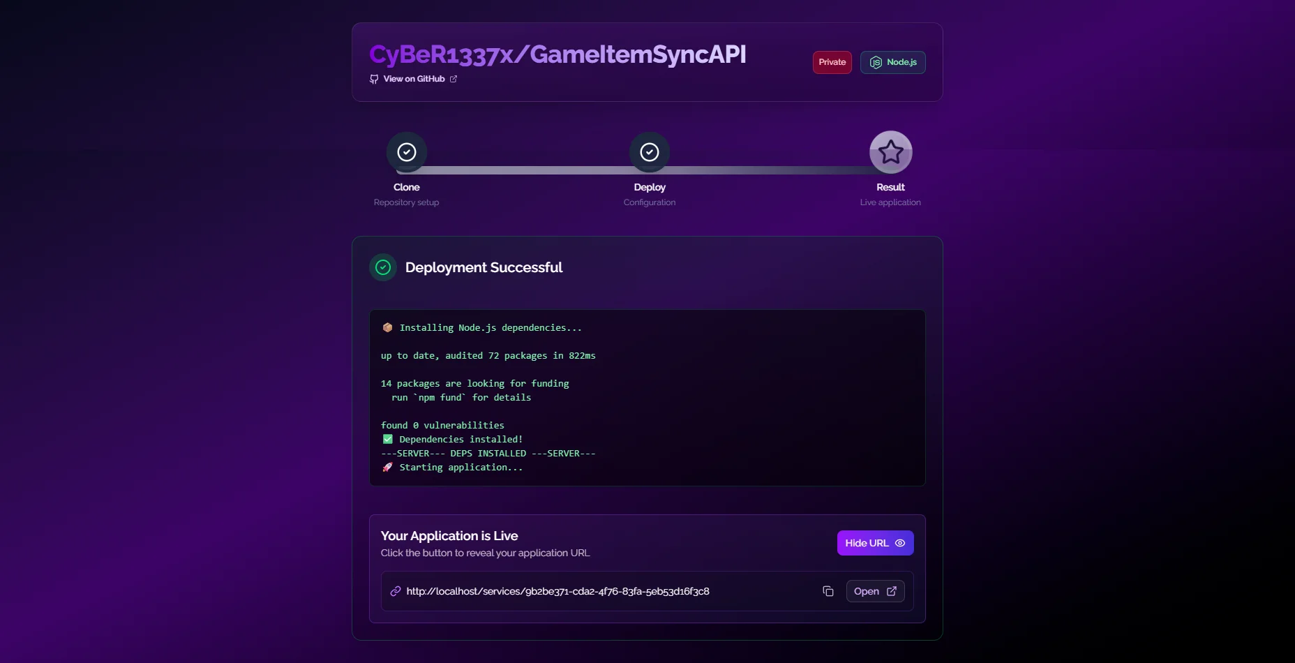 Deployment 1 - Deployment